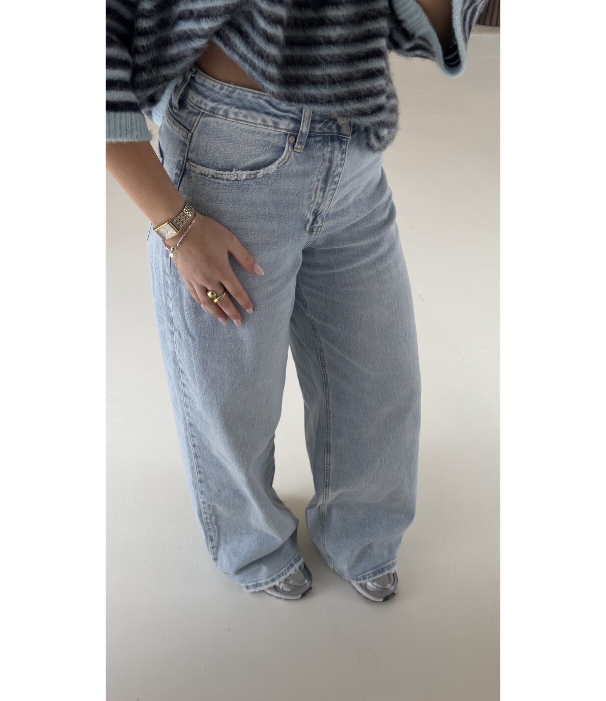 Jeans wide leg blauw | Ellen