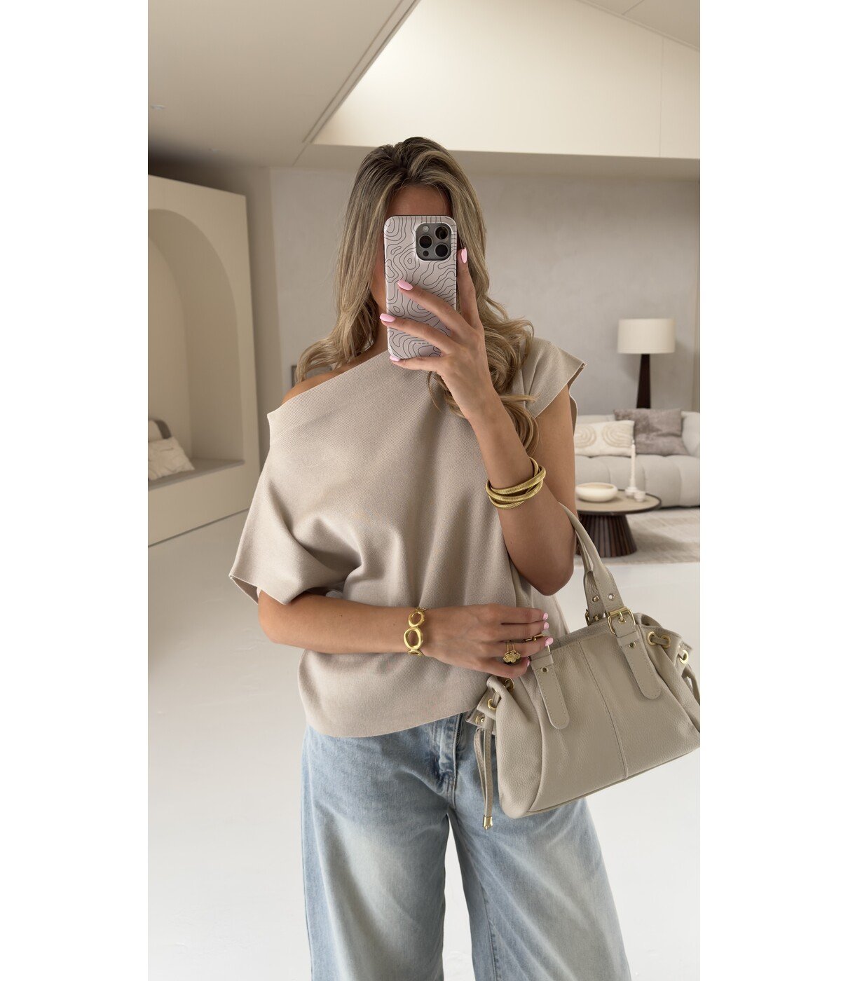 Top taupe | Fleur