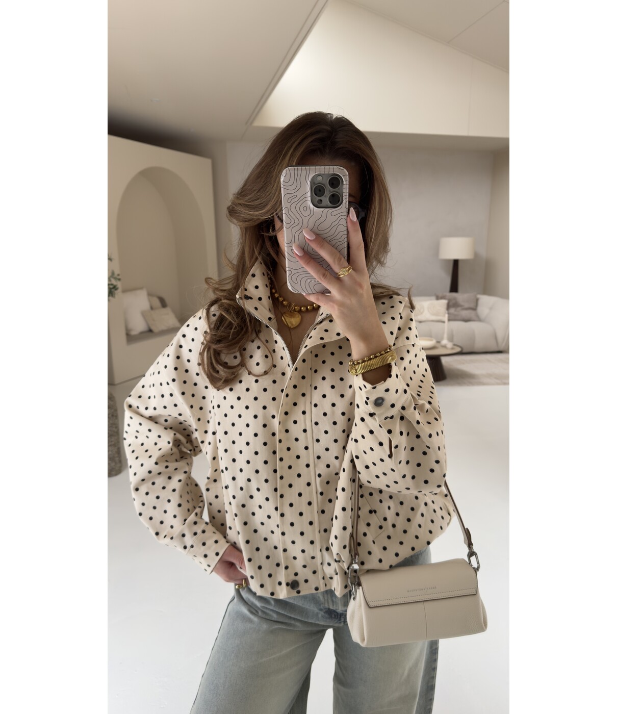 Jasje off white polkadot | Kimberly