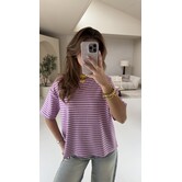 Top gestreept lila/roze | Jetske