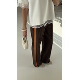 Broek bruin/oranje | Carly