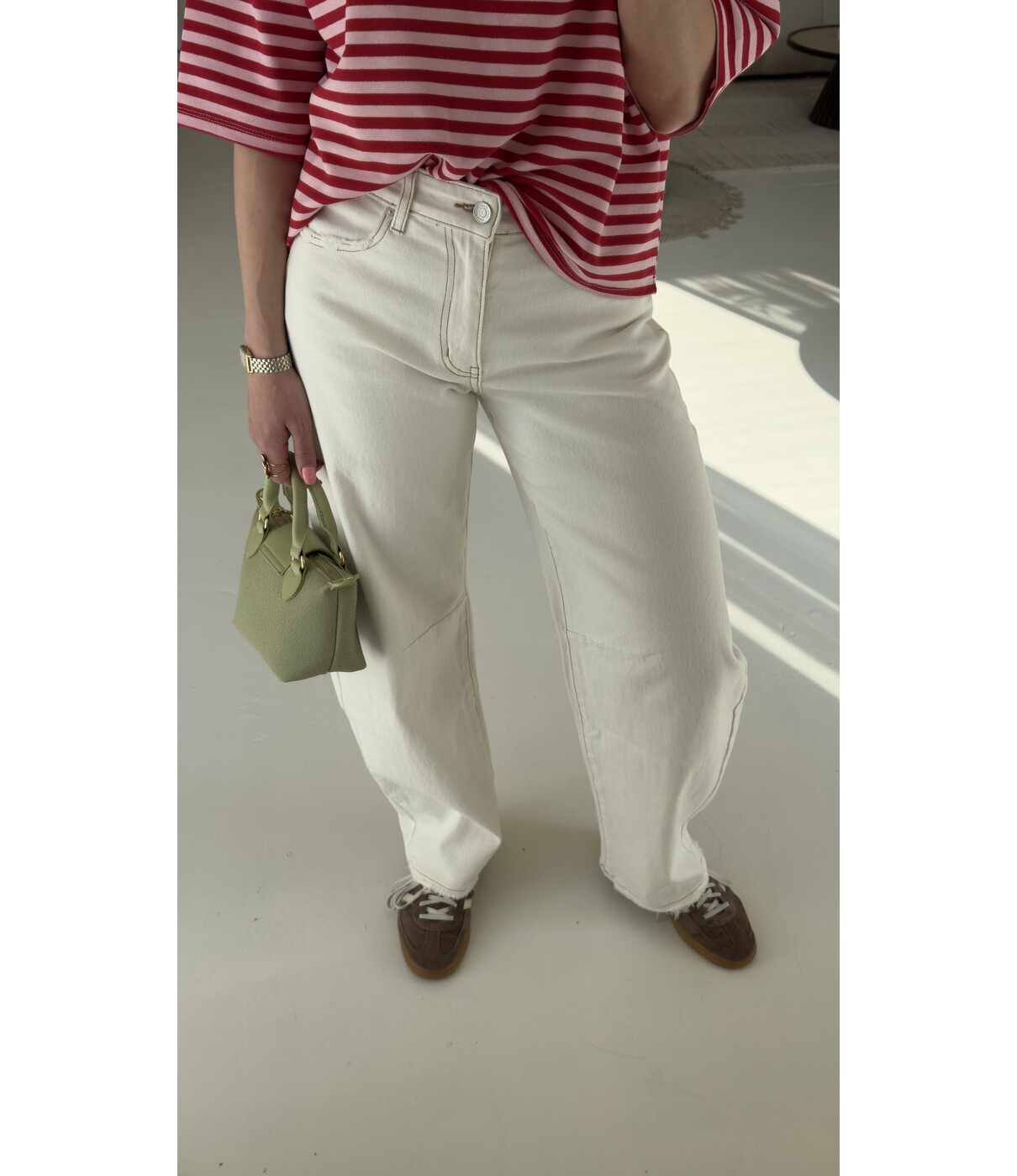 Jeans balloon wit | Sem