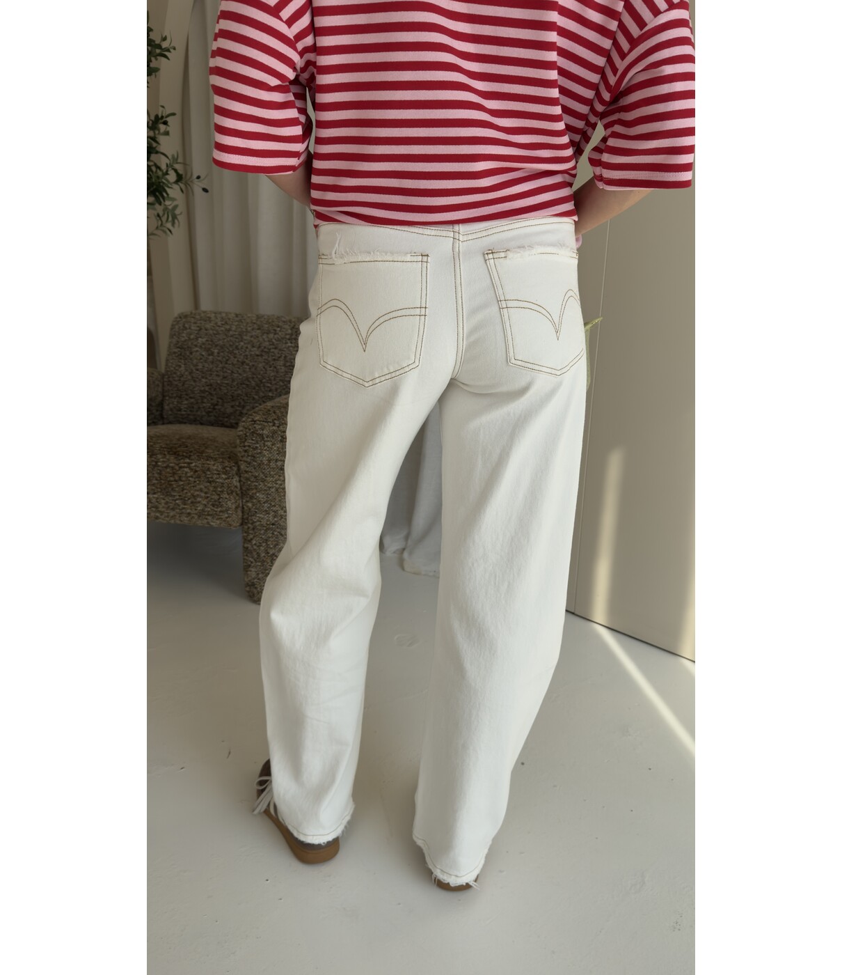 Jeans balloon wit | Sem