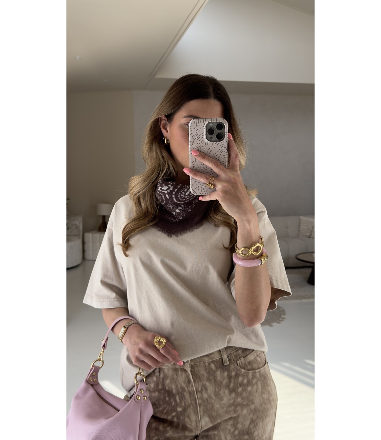 T-shirt beige | Nora