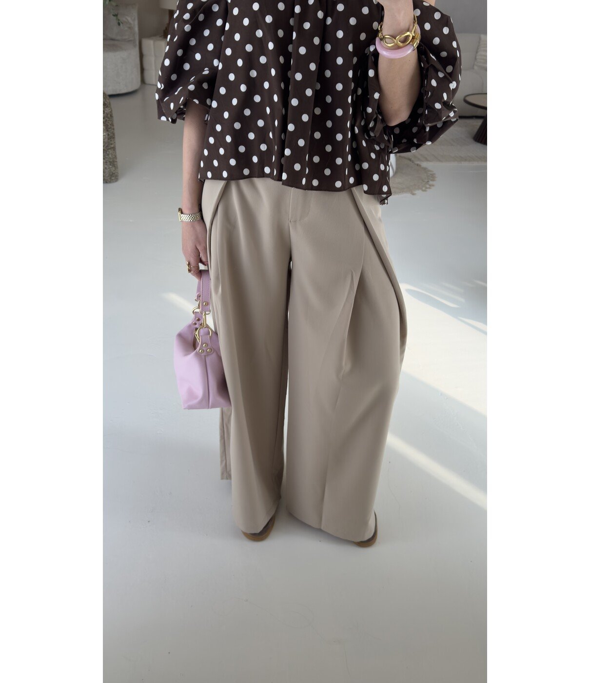 Broek beige | Natalie