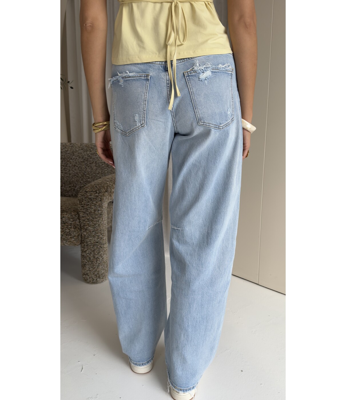 Jeans balloon blauw | Sanne
