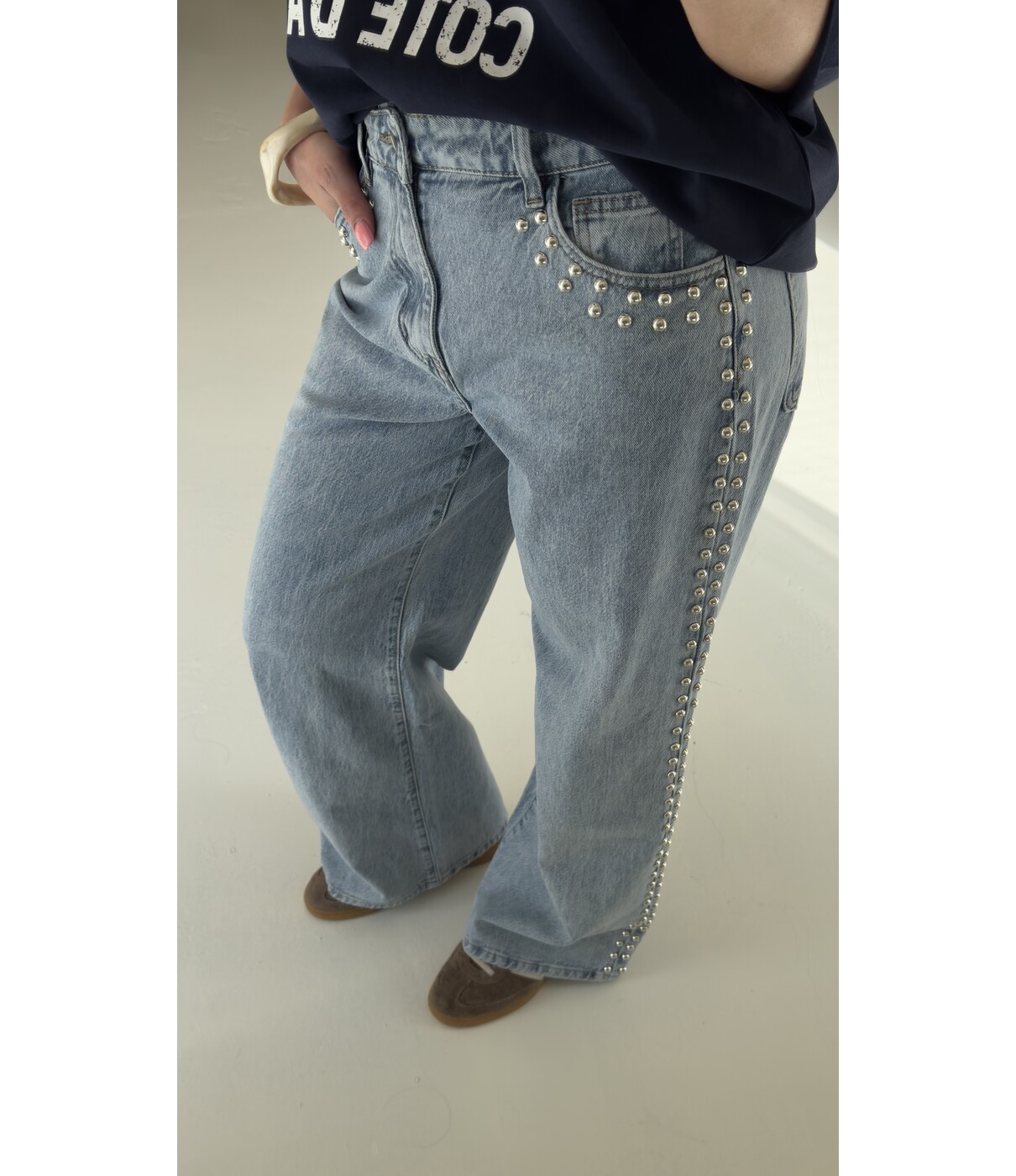 Jeans studs straight leg | Jade