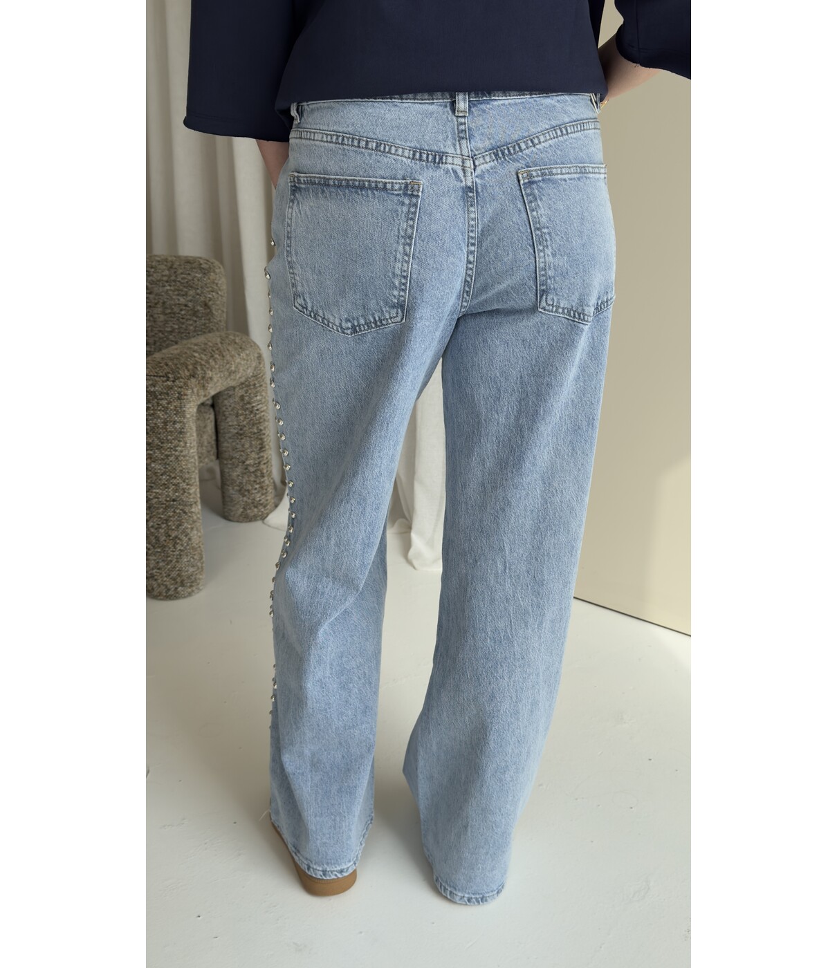 Jeans studs straight leg | Jade