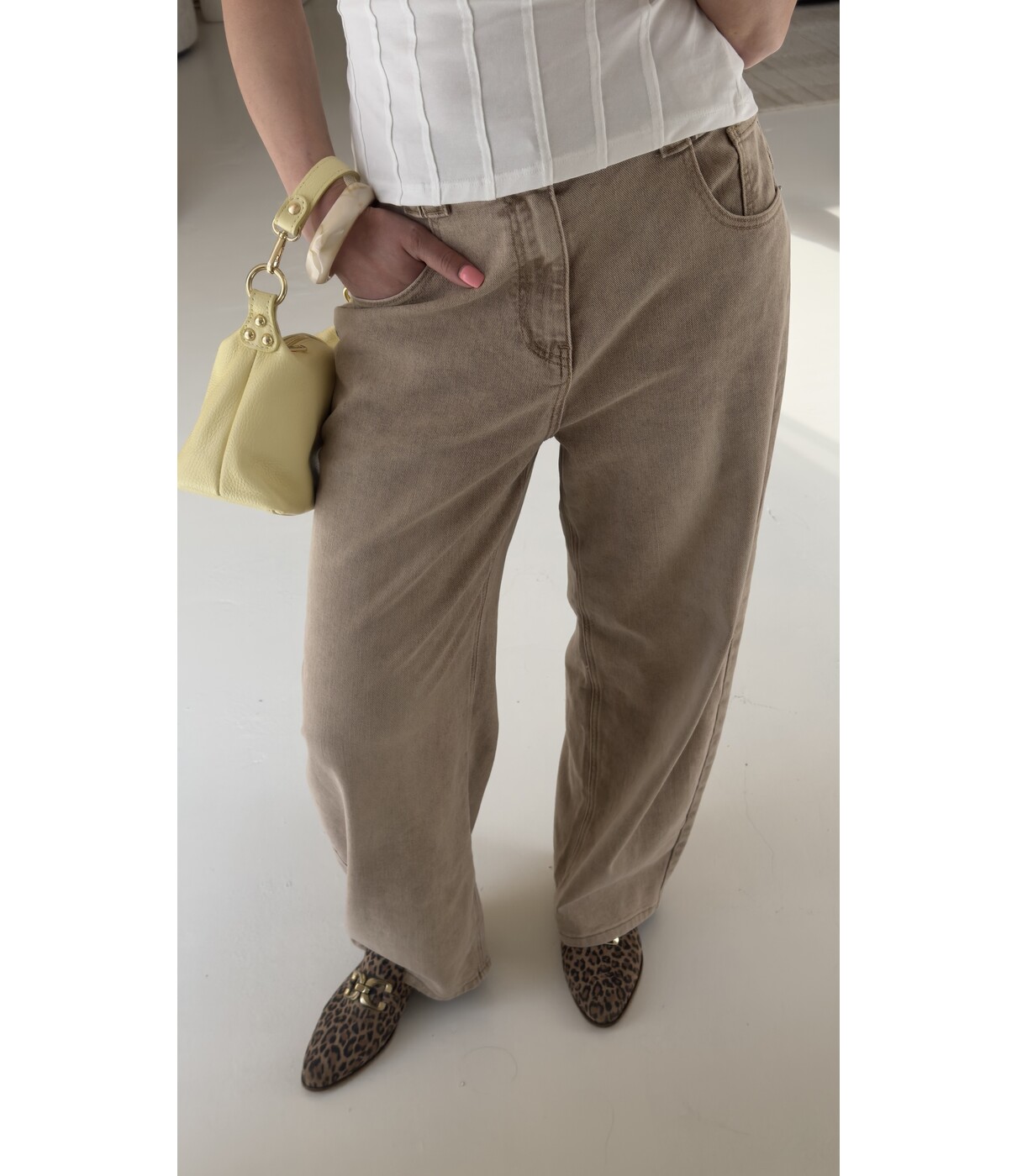 Jeans balloon dirty wash | Lynn