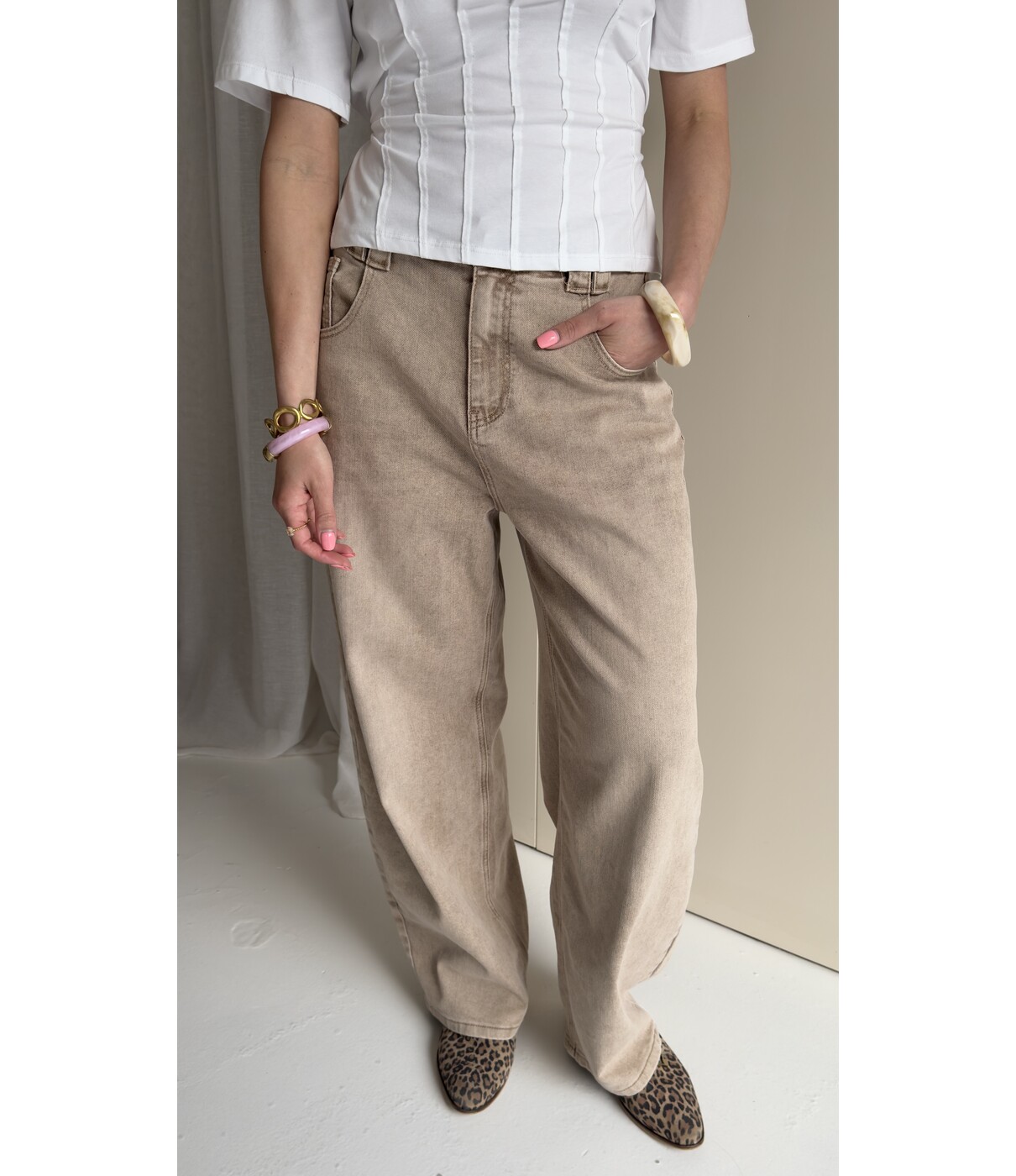 Jeans balloon dirty wash | Lynn