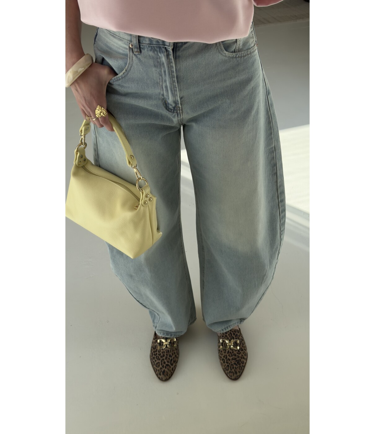 Jeans balloon blauw | Babette