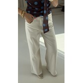 Jeans mid waist wide leg beige | Laurie