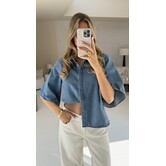 Blouse denim blauw | Noortje