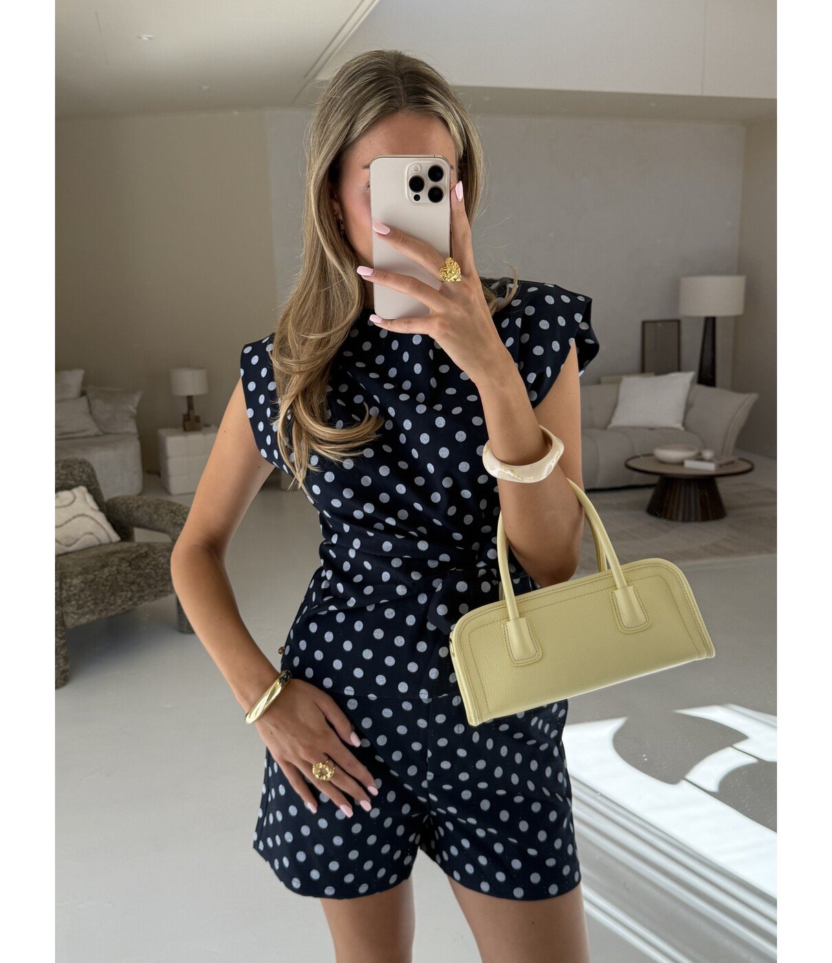 Top blauw polkadot | Britt