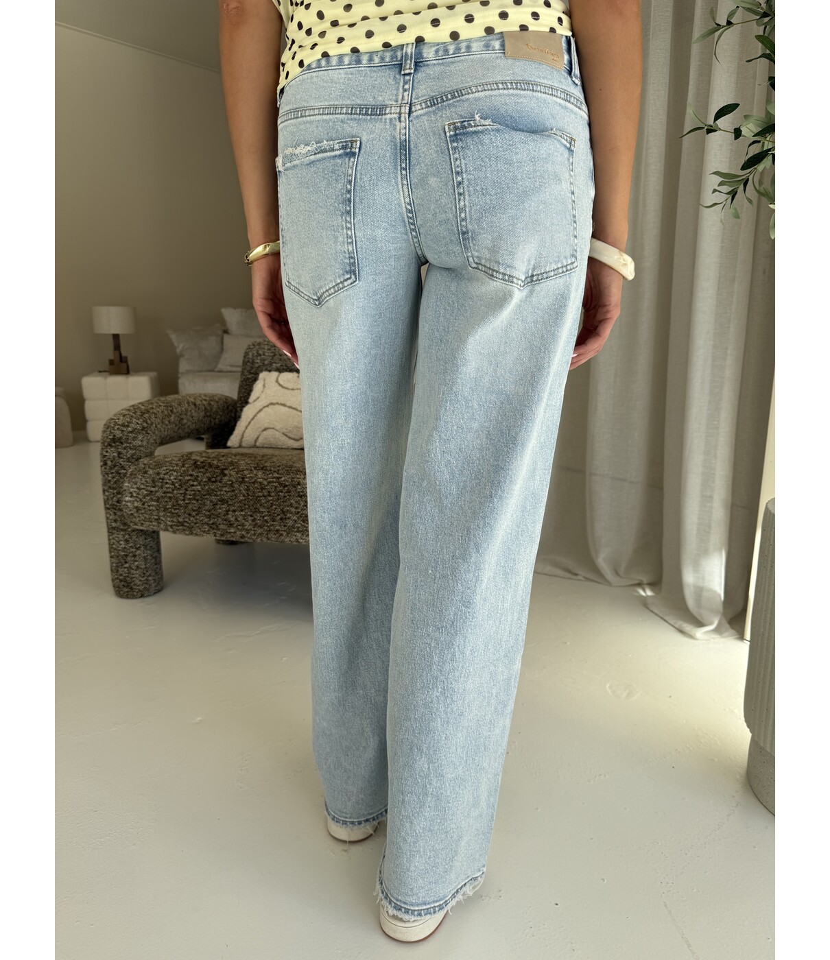 Jeans wide leg blauw | Dewi