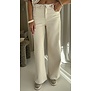 Jeans wide leg beige | Jolijn