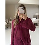 Colourful Rebel Lexi crochet blouse | deep burgundy