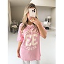 Colourful Rebel Tayla 33 football t-shirt | light pink