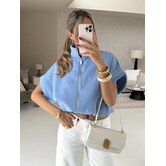 Zip top lichtblauw | Daphne