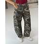 Jeans balloon camo groen | Athena
