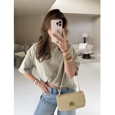 T-shirt taupe | Zoey