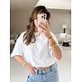 T-shirt wit | Zoey