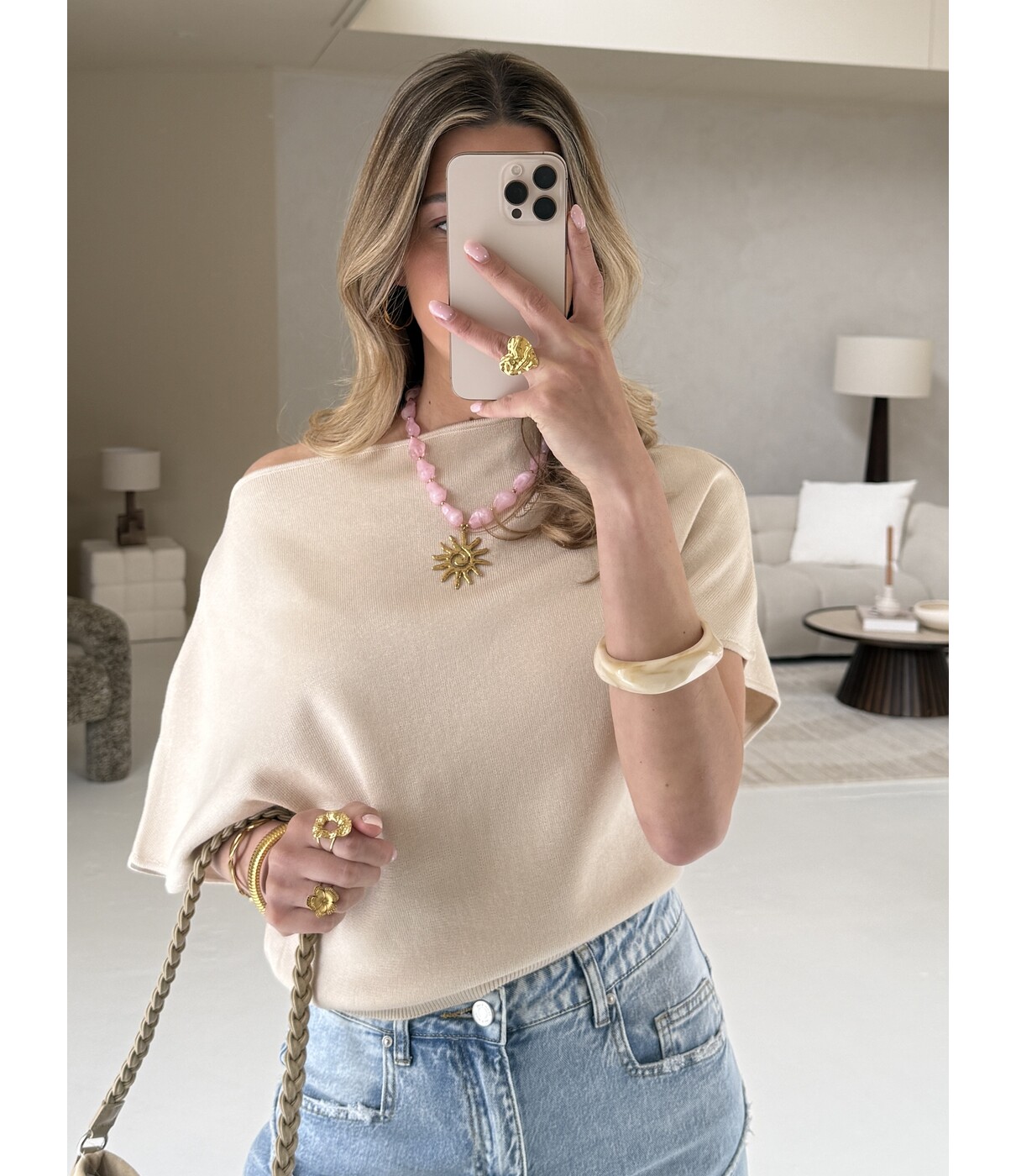 Top beige | Mieke