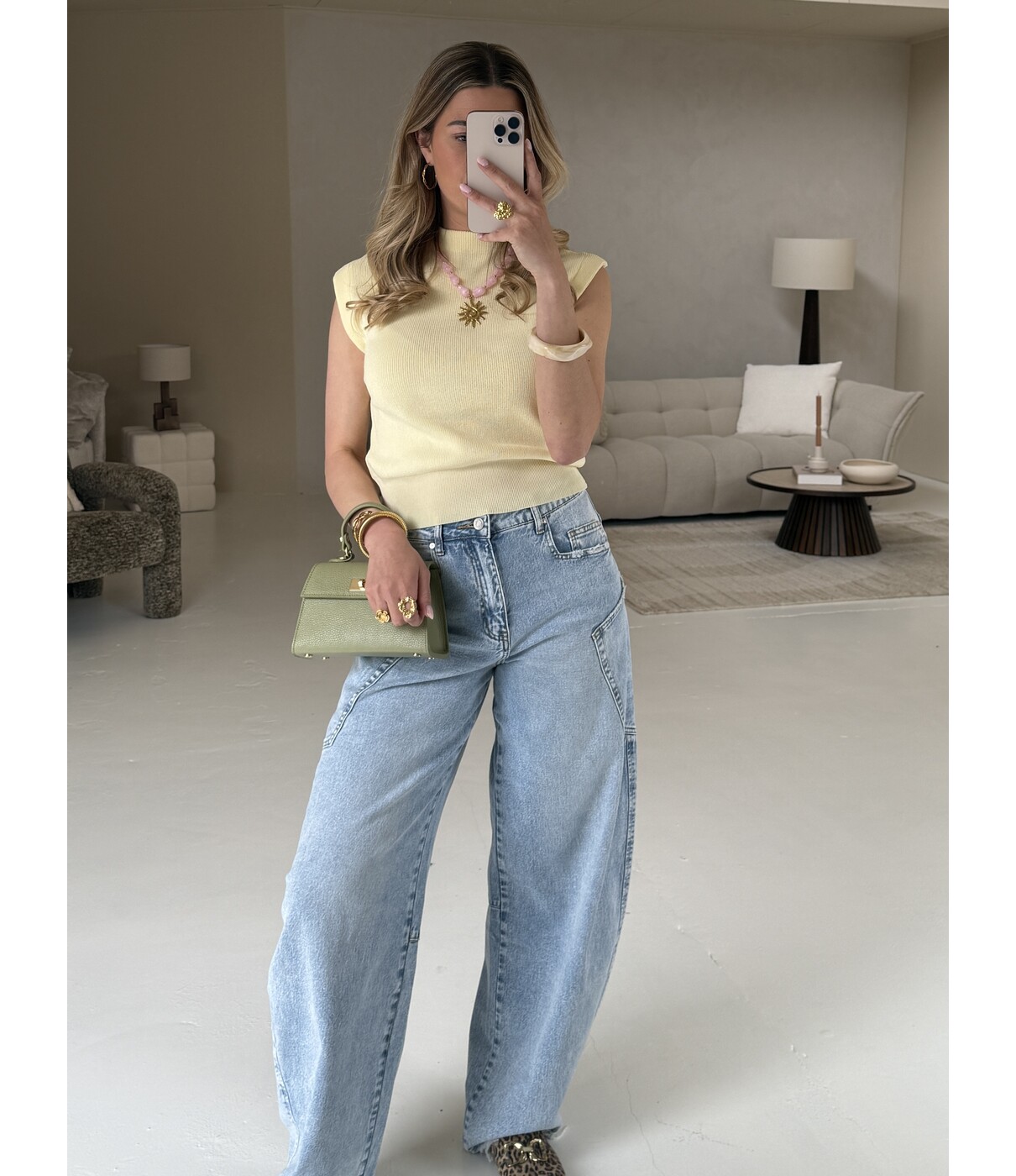 Jeans balloon blauw | Rikke