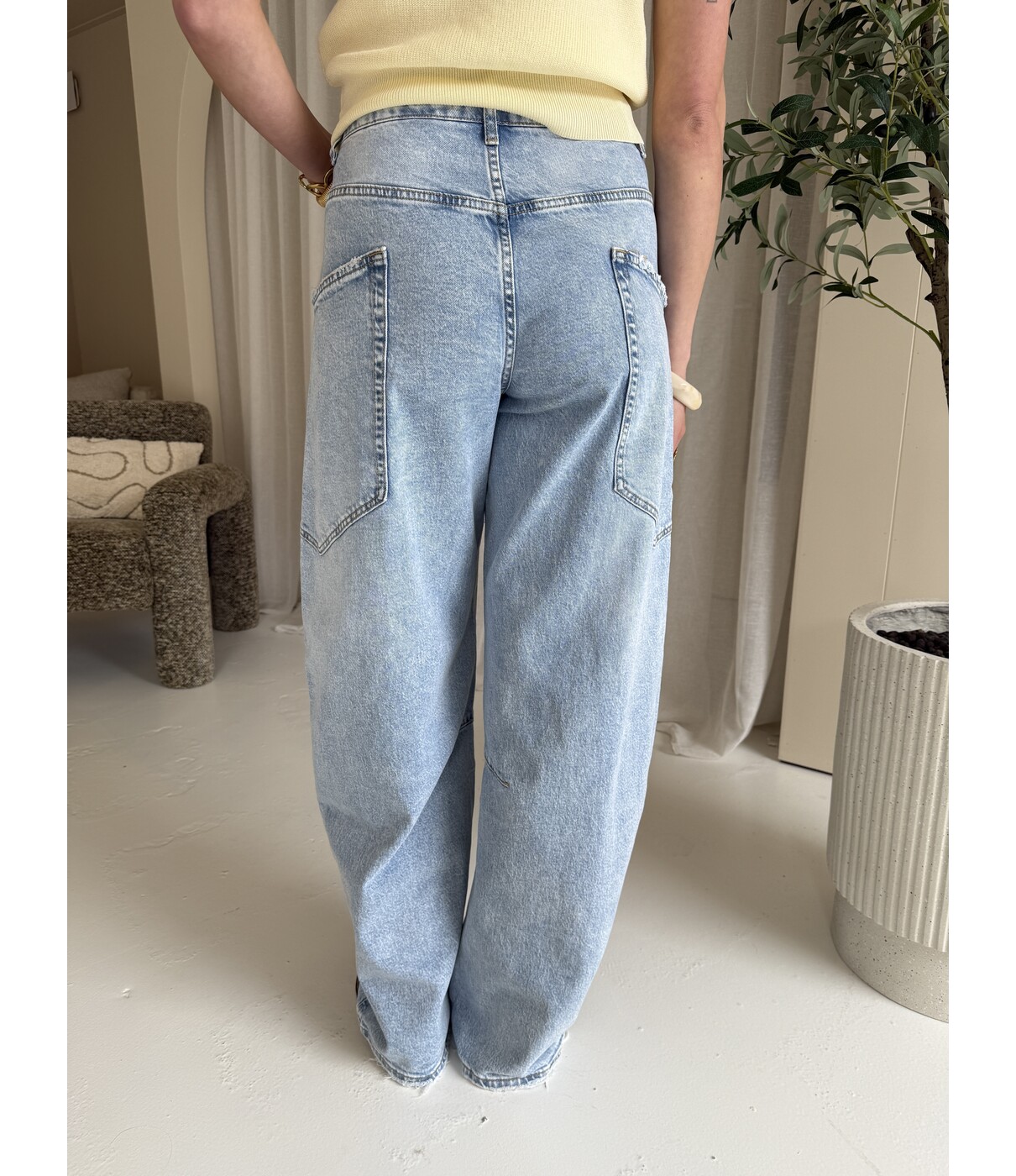 Jeans balloon blauw | Rikke