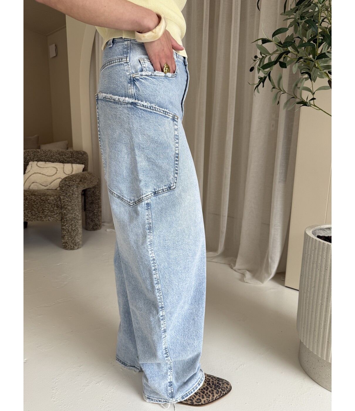 Jeans balloon blauw | Rikke