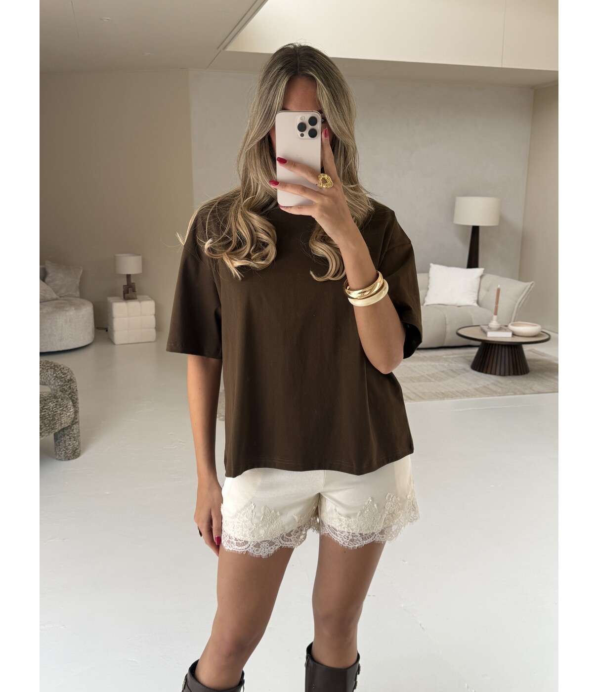 Short lace beige | Feline