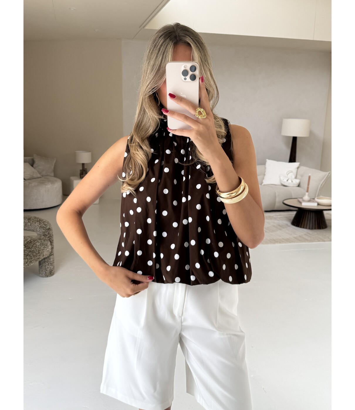 Top polkadot bruin | Kay