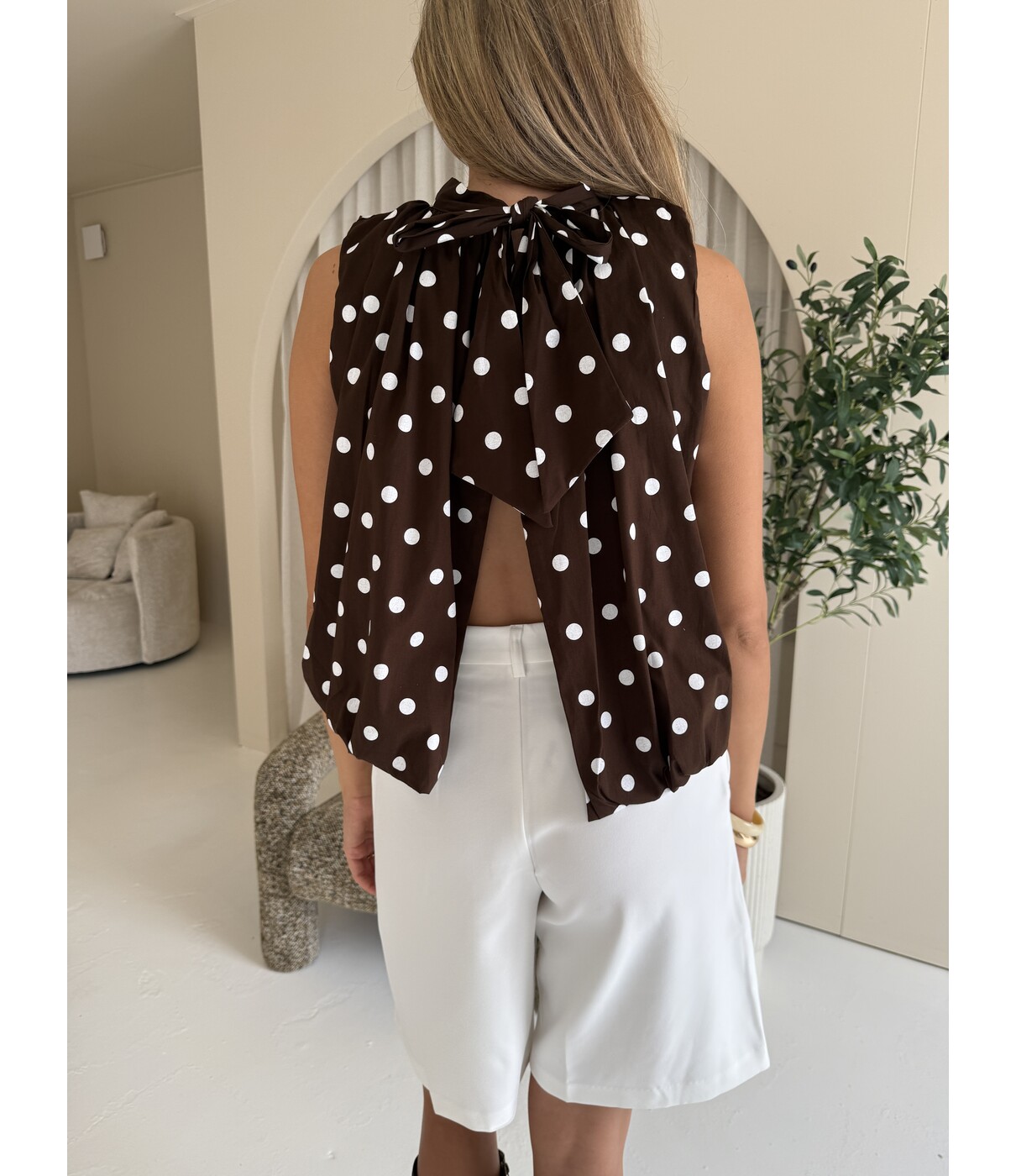 Top polkadot bruin | Kay