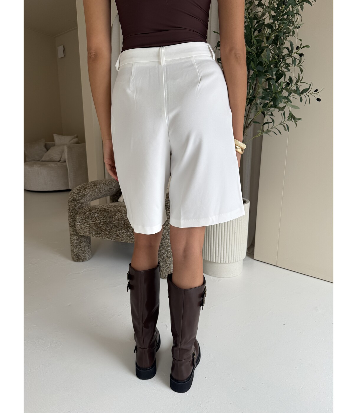 Gina Tricot Gina Tricot Bermuda short | off white