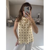Top geel polkadot | Veerle