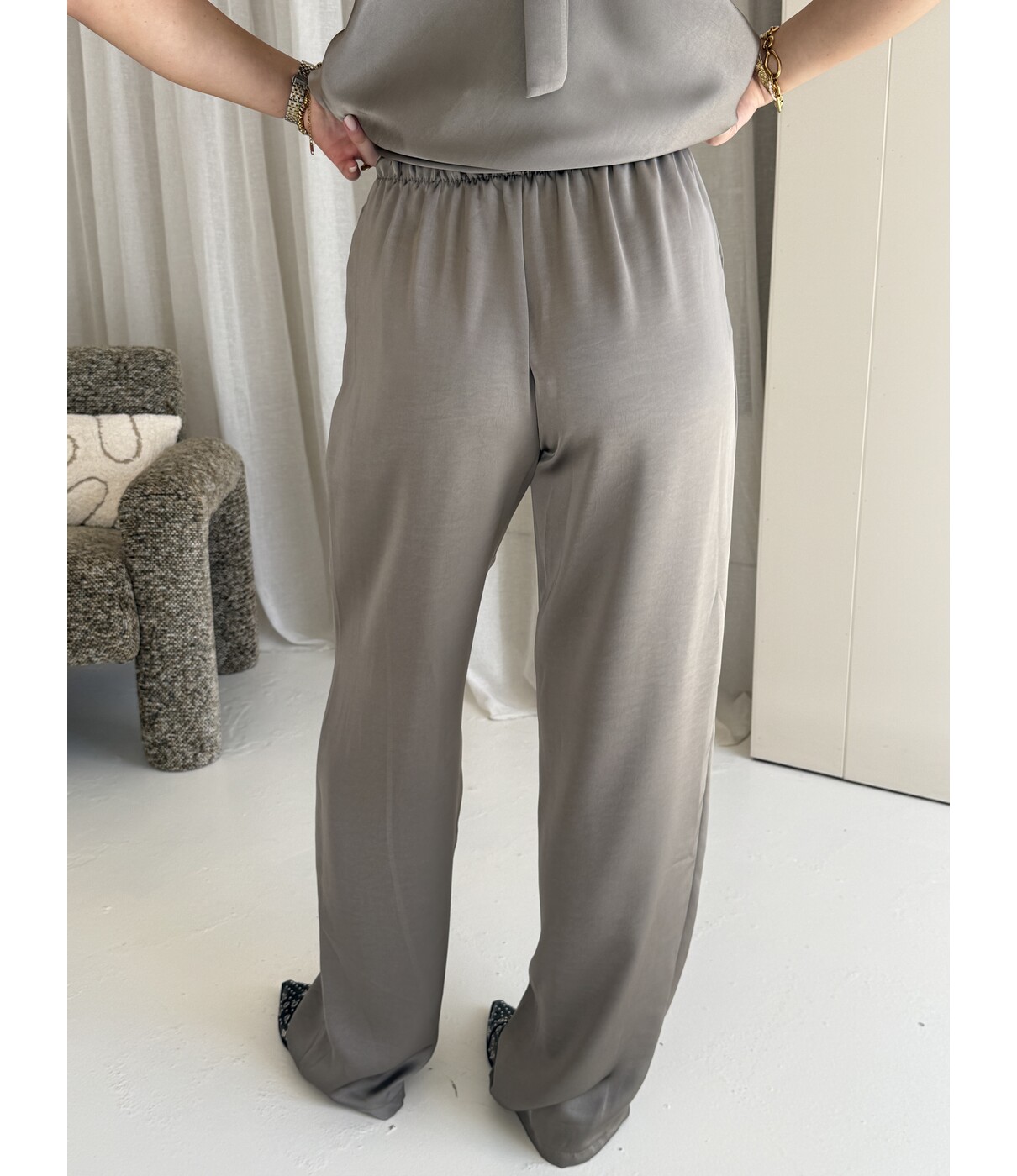 Broek taupe | Veerle