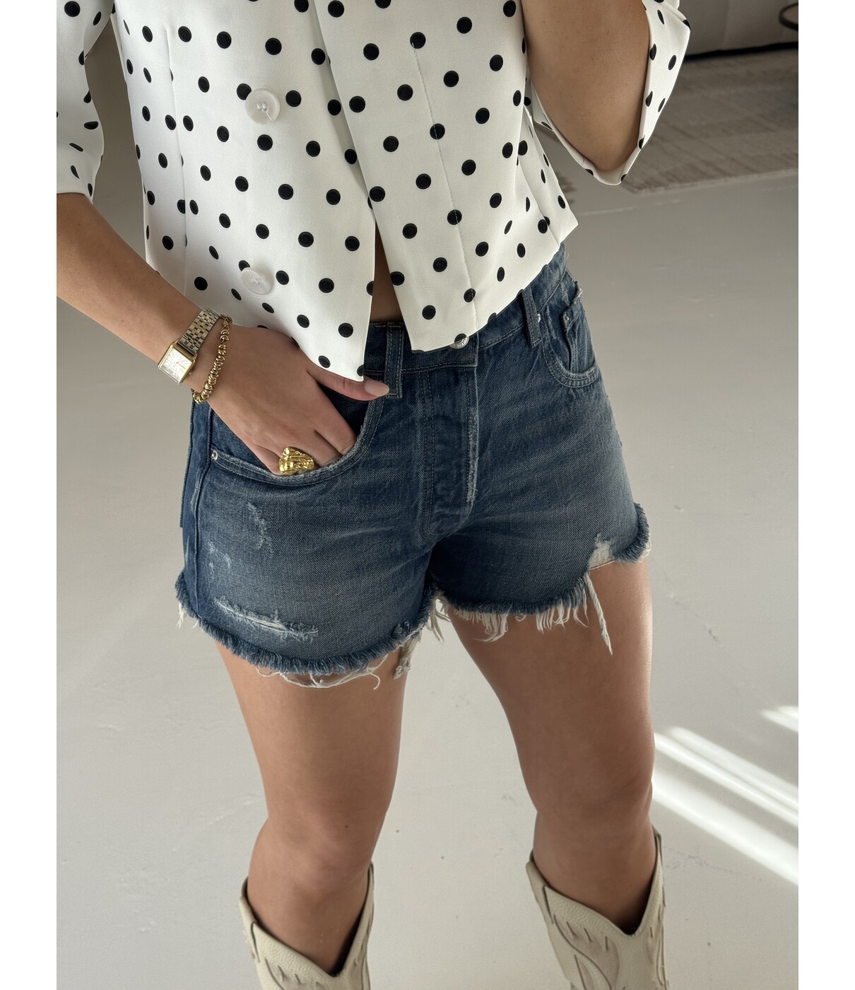 Gina Tricot Gina Tricot Blue crush denim shorts | dark blue