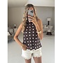 Top bruin polkadot | Veerle