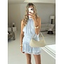 Gina Tricot Halterneck mini dress | blauw