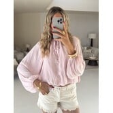 Gina Tricot Drapy top | pink