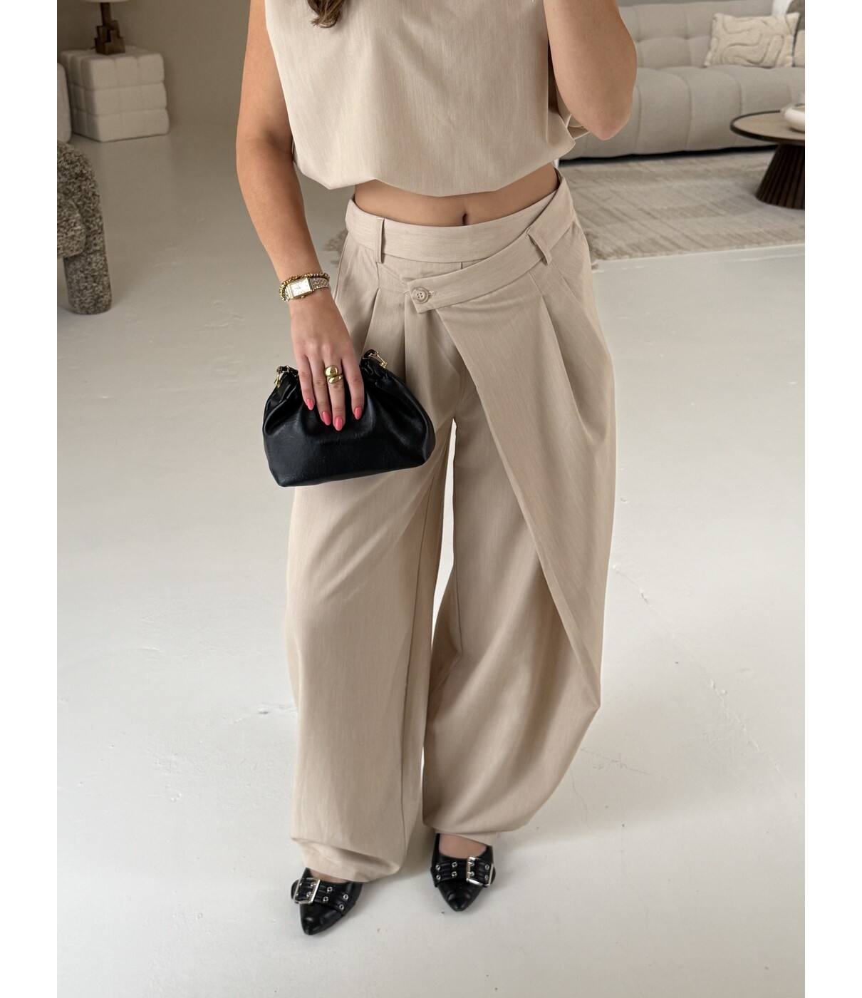 Pantalon beige | Lauren