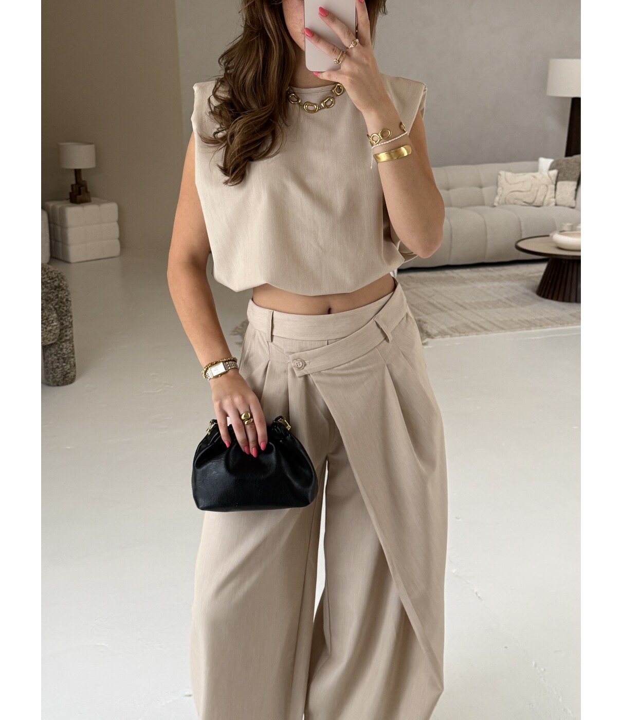 Top beige | Lauren
