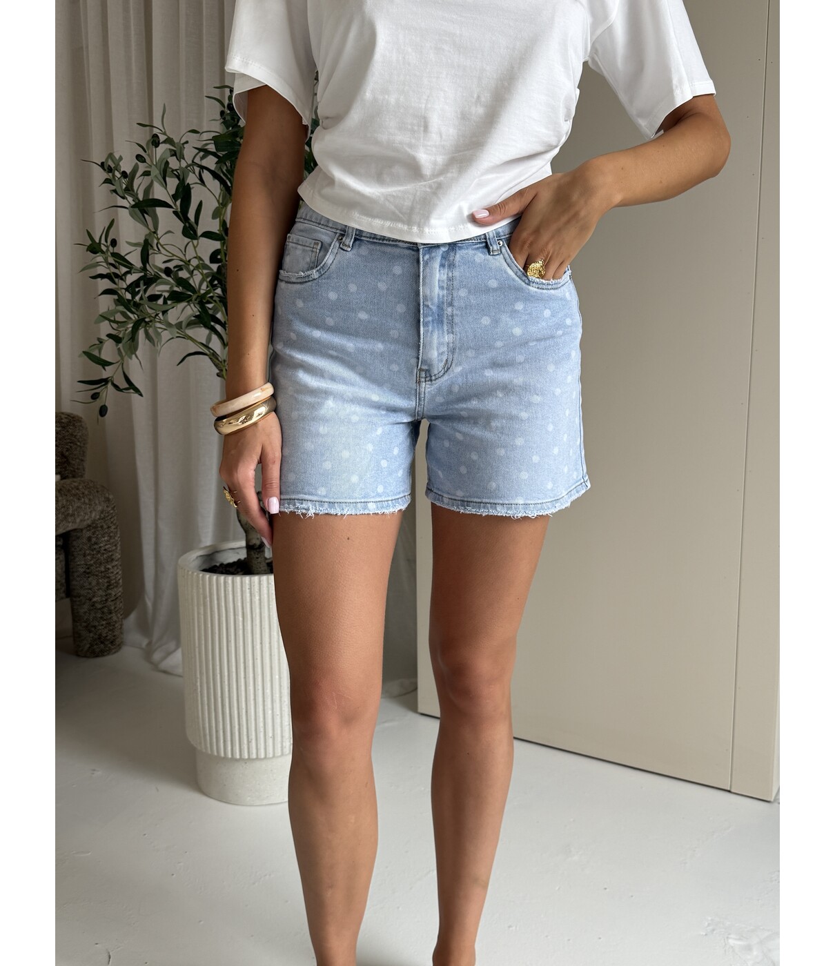 Short denim polkadot | Charlie