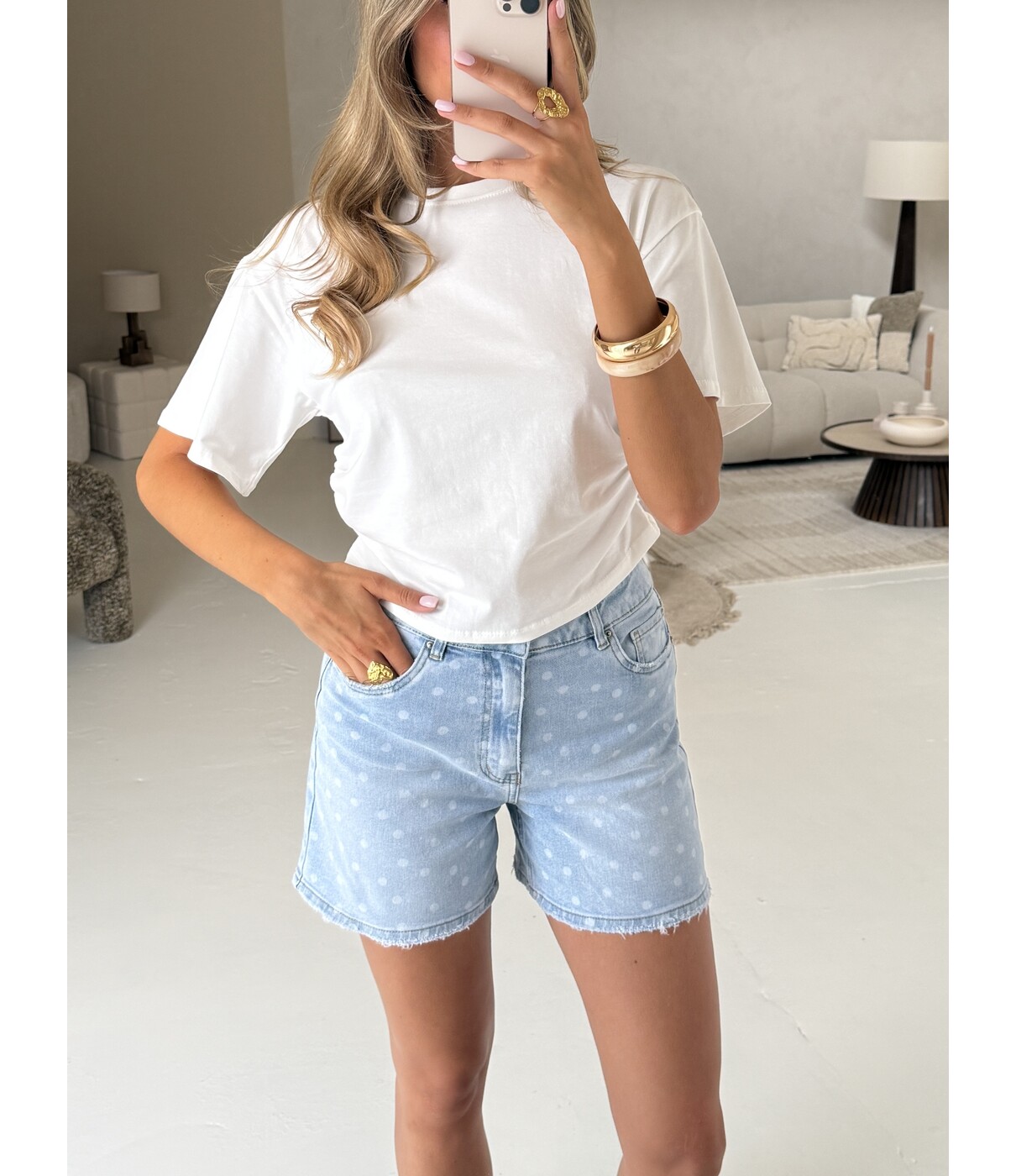 Short denim polkadot | Charlie