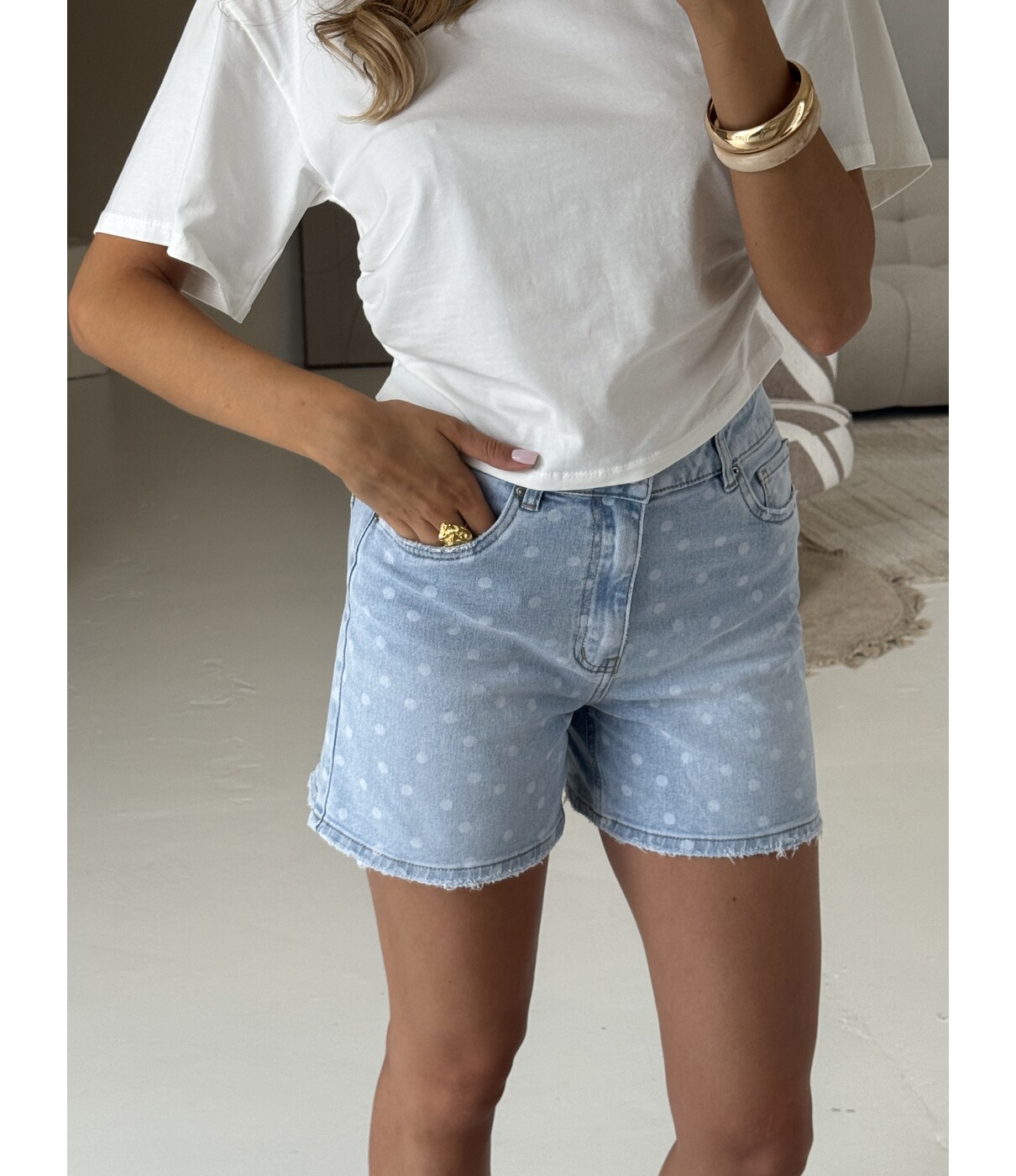 Short denim polkadot | Charlie