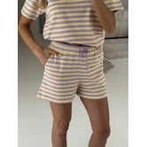 Colourful Rebel Jess striped sweatshort | multicolor