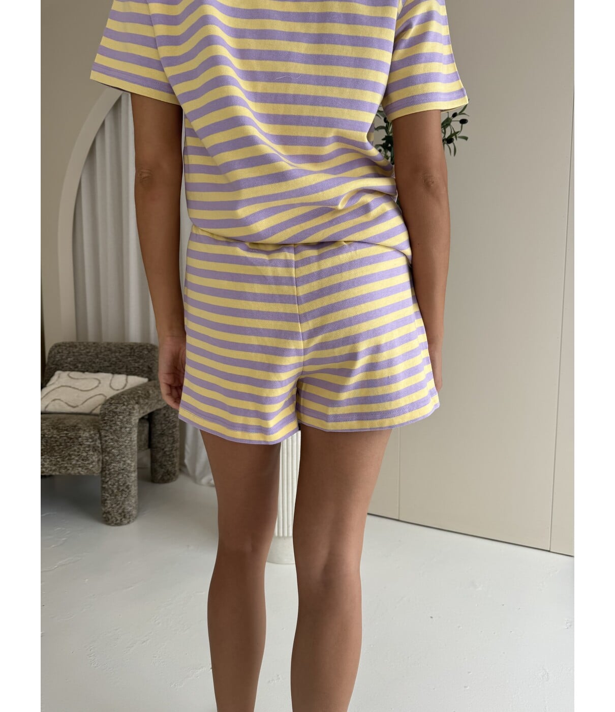 Colourful Rebel Colourful Rebel Jess striped sweatshort | multicolor