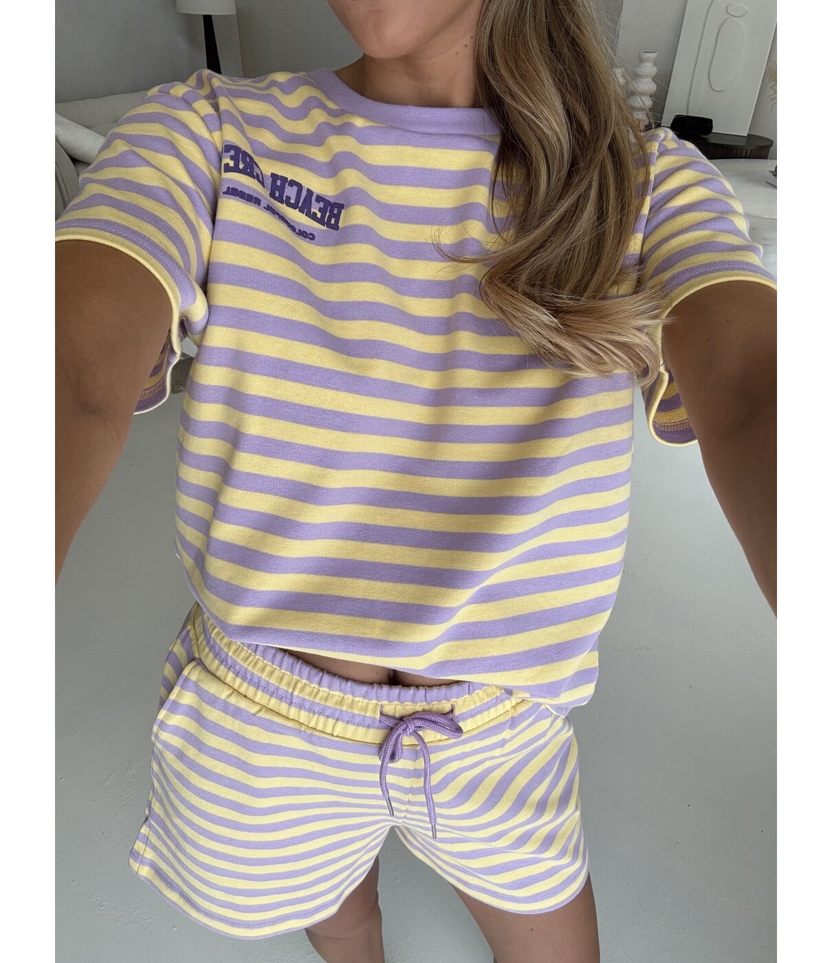 Colourful Rebel Colourful Rebel Beach Crew striped loosefit tee | multicolor