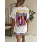 Colourful Rebel Peppers loosefit tee | wit