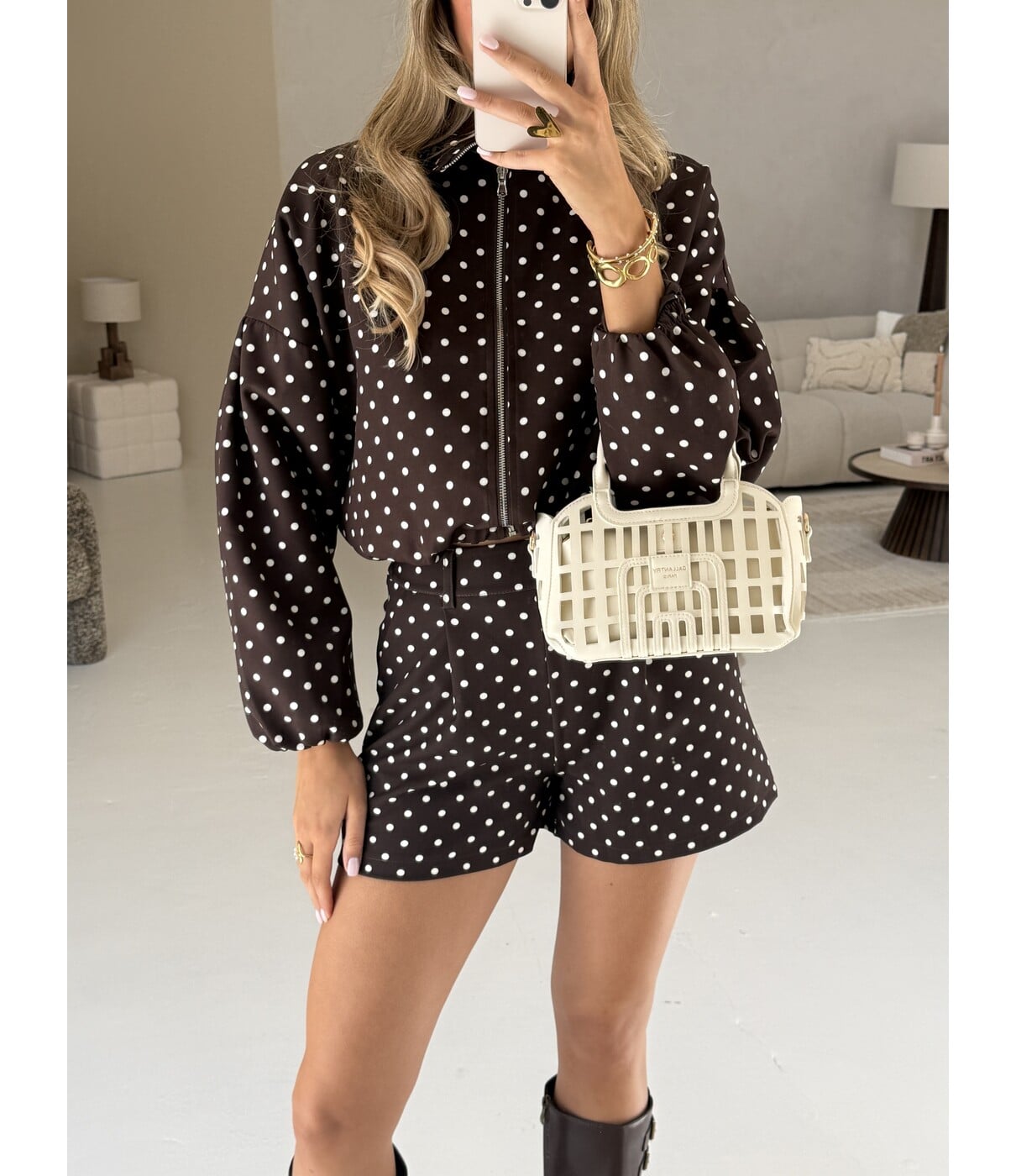 Jasje bruin polkadot | Lovi